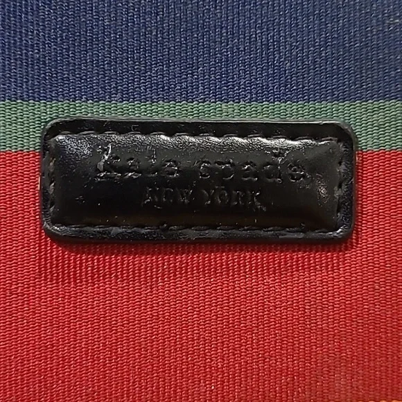 VINTAGE KATE SPADE NEW YORK RAINBOW STRIPE PURSE - Picture 3 of 9